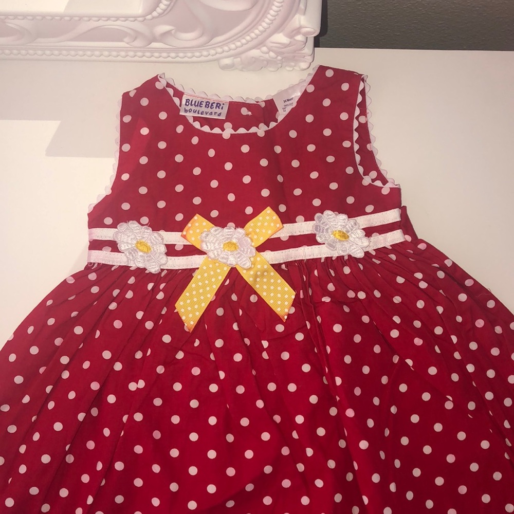 Girls sundress size 24 months worn once